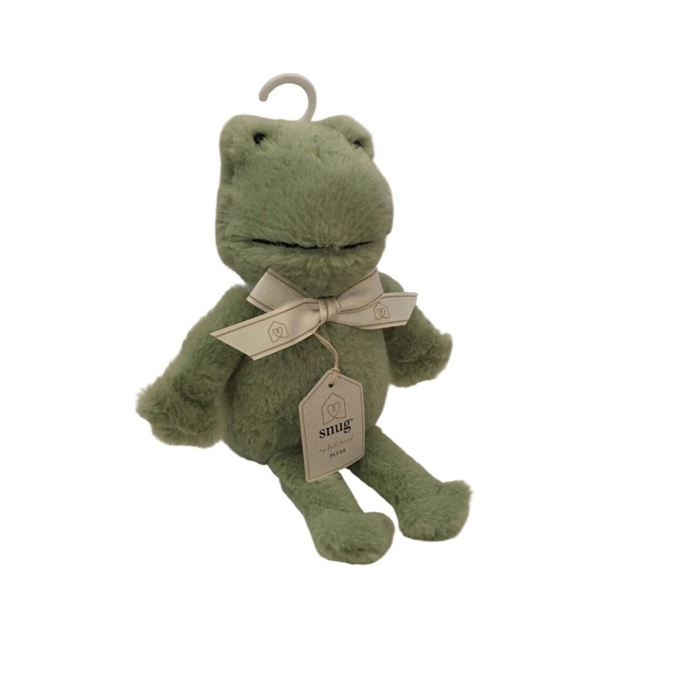 Snug My Best Friend Baby Toddler Plush Frog Sage Green Stuffed Animal Toy NWT